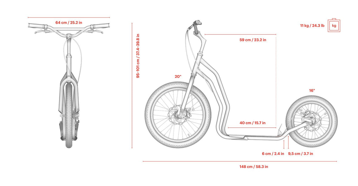 Yedoo Mezeq Kickbike Scooter