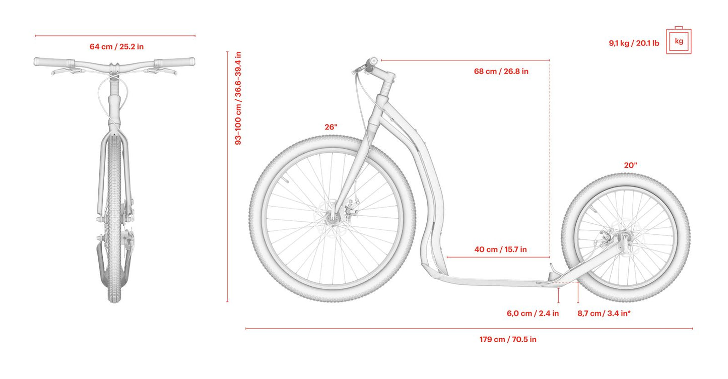 Yedoo Trexx Disc Kick Scooter